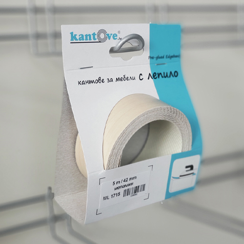 42mm pre-glued Melamine edge band ML 1715 Birch 5m | kantove.bg